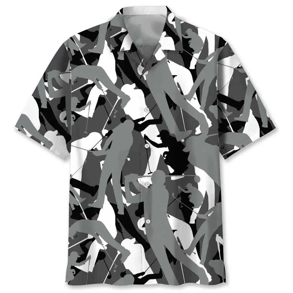 Hawaiian Shirt / Adults / S Golf Camo Pattern Hawaiian Shirt