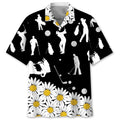 Hawaiian Shirt / Adults / S Golf Daisy Flower Hawaiian Shirt