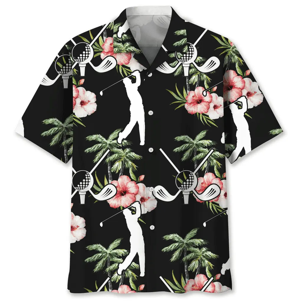 Hawaiian Shirt / Adults / S Golf Nature Flower Hawaiian Shirt