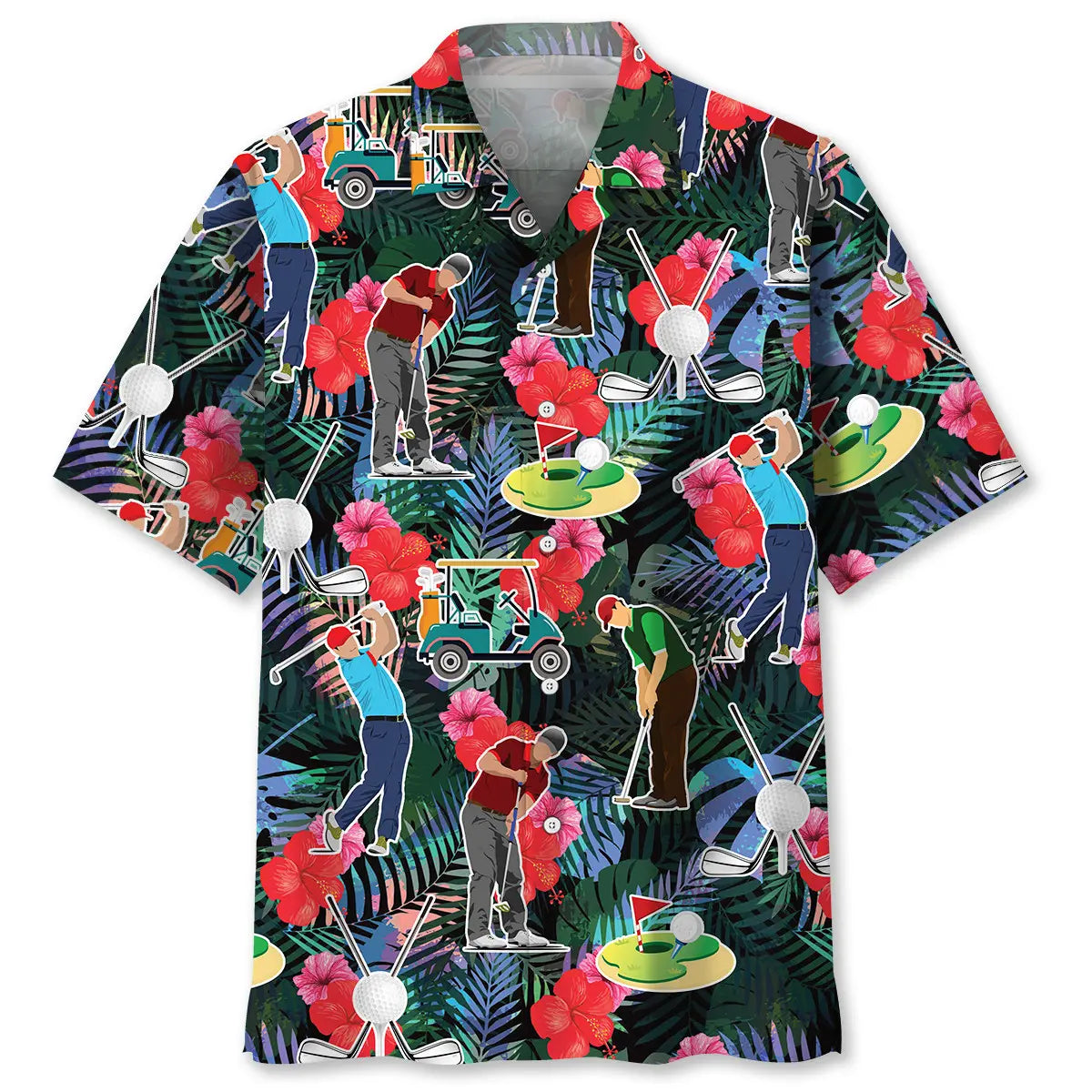 Hawaiian Shirt / Adults / S Golf Tropical Hawaiian Shirt