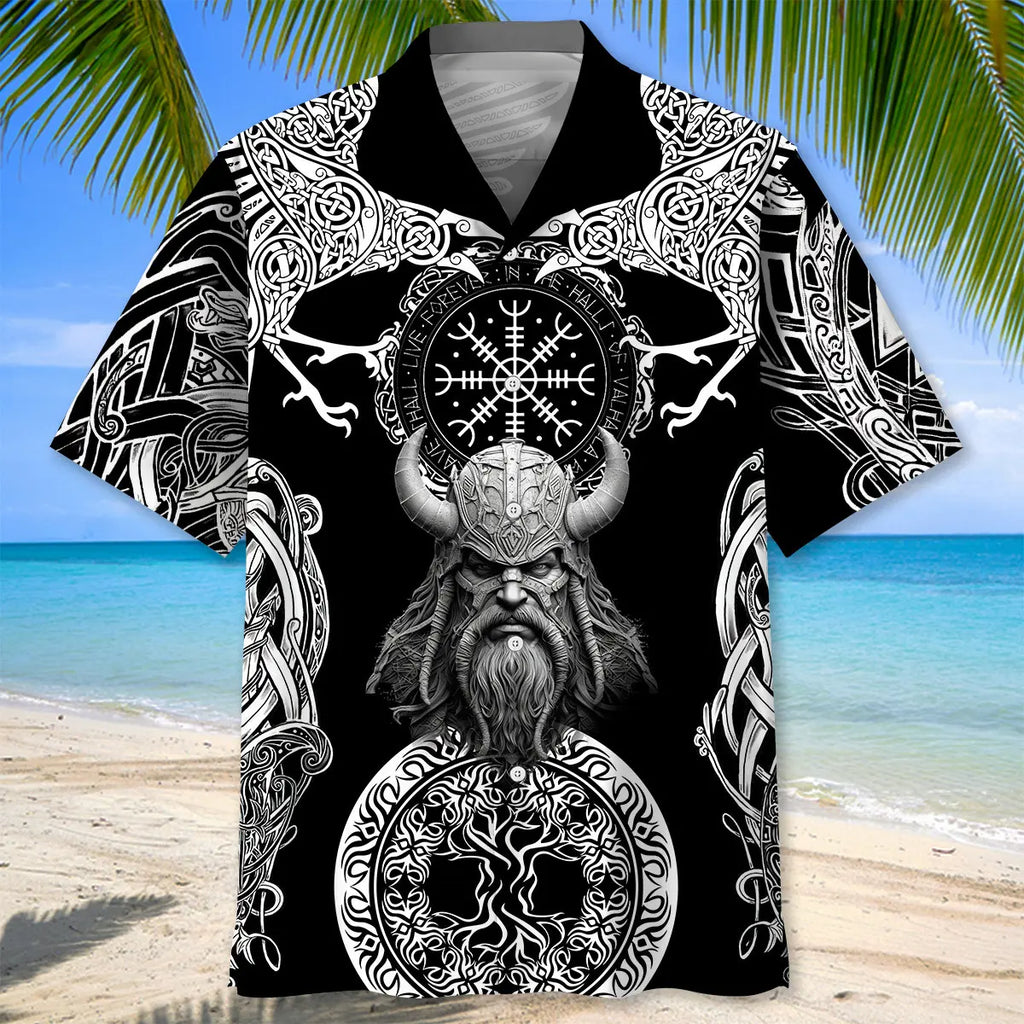 Hawaiian Shirt / Adults / S Gothic Viking Hawaiian Shirt