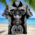 Hawaiian Shirt / Adults / S Gothic Viking Hawaiian Shirt