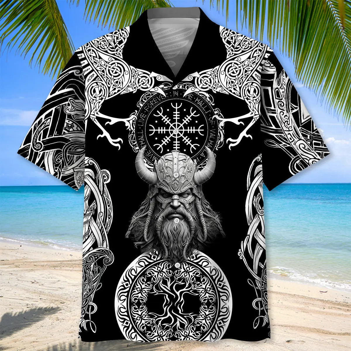 Hawaiian Shirt / Adults / S Gothic Viking Hawaiian Shirt