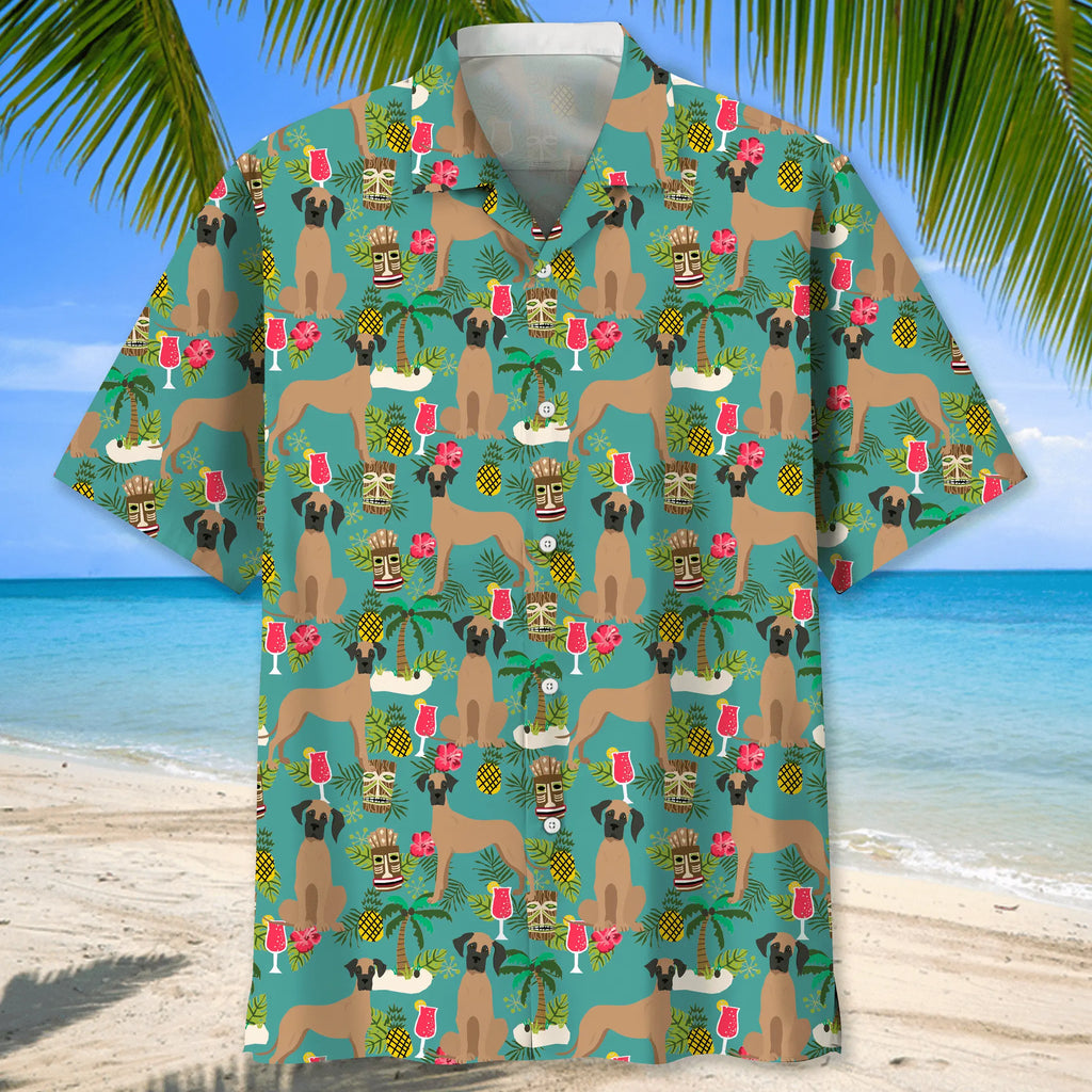 Great Dane Hawaiian Beach Hawaiian Shirt