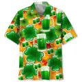 Hawaiian Shirt / Adults / S Green Beer Irish St.Patrick Day Hawaiian Shirt