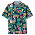 Hawaiian Shirt / Adults / S Green Tropical Trumpet Hawaiian Shirt