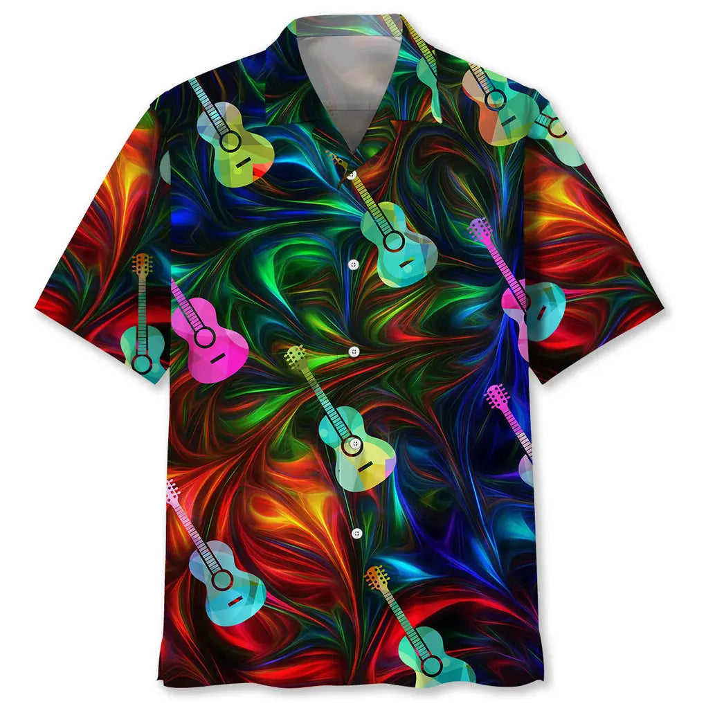 Hawaiian Shirt / Adults / S Guitar Color Hawaiian Shirt