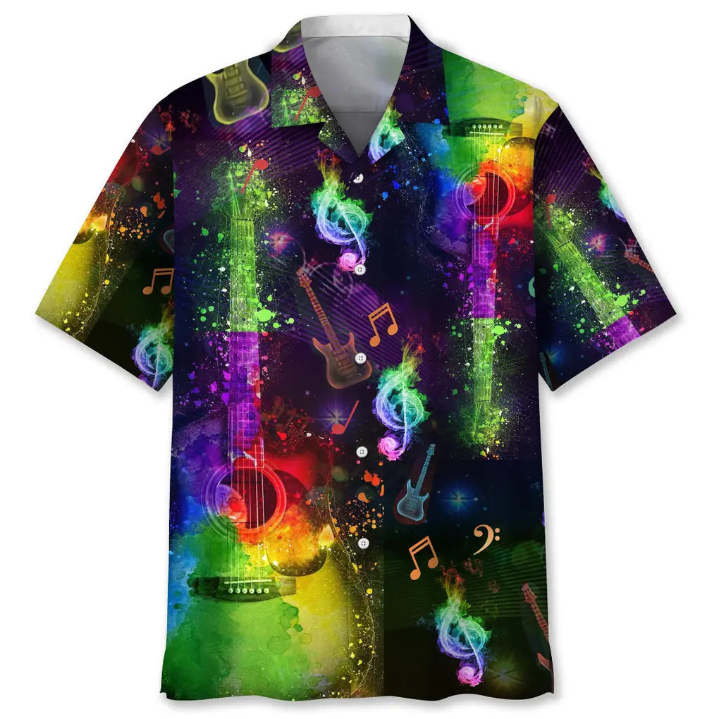 Hawaiian Shirt / Adults / S Guitar Color Hawaiian Shirt