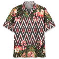 Hawaiian Shirt / Adults / S Guitar Flowers Hawaiian Shirt