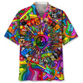 Hawaiian Shirt / Adults / S Guitar Hippie Hawaiian Shirt