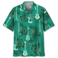 Hawaiian Shirt / Adults / S Guitar Kelly Green Hawaiian Shirt