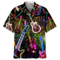 Hawaiian Shirt / Adults / S Guitar Light Hawaiian Shirt