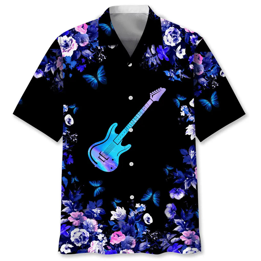 Hawaiian Shirt / Adults / S Guitar Nature Hawaiian Shirt