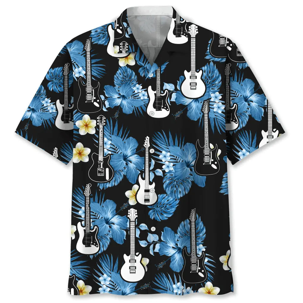 Hawaiian Shirt / Adults / S Guitar Nature Hawaiian Shirt