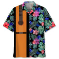 Hawaiian Shirt / Adults / S Guitar Tropical Hawaii Hawaiian Shirt