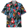 Hawaiian Shirt / Adults / S Guitar Tropical Hawaiian Shirt