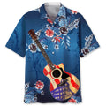 Hawaiian Shirt / Adults / S Guitar Usa Hawaiian Shirt