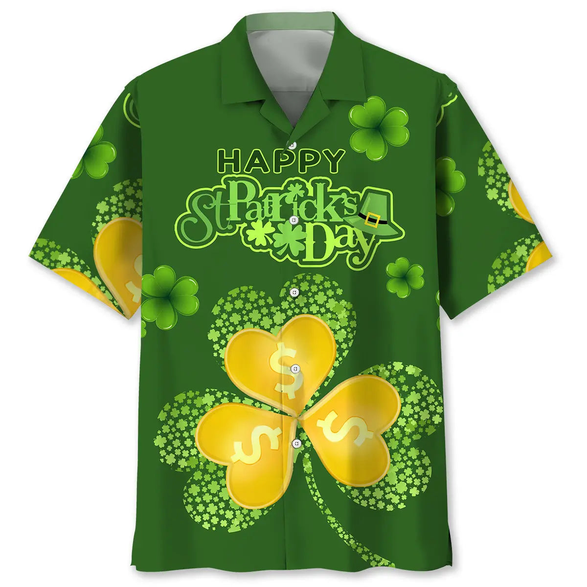 Hawaiian Shirt / Adults / S Happy Irish St.Patrick Day Hawaiian Shirt