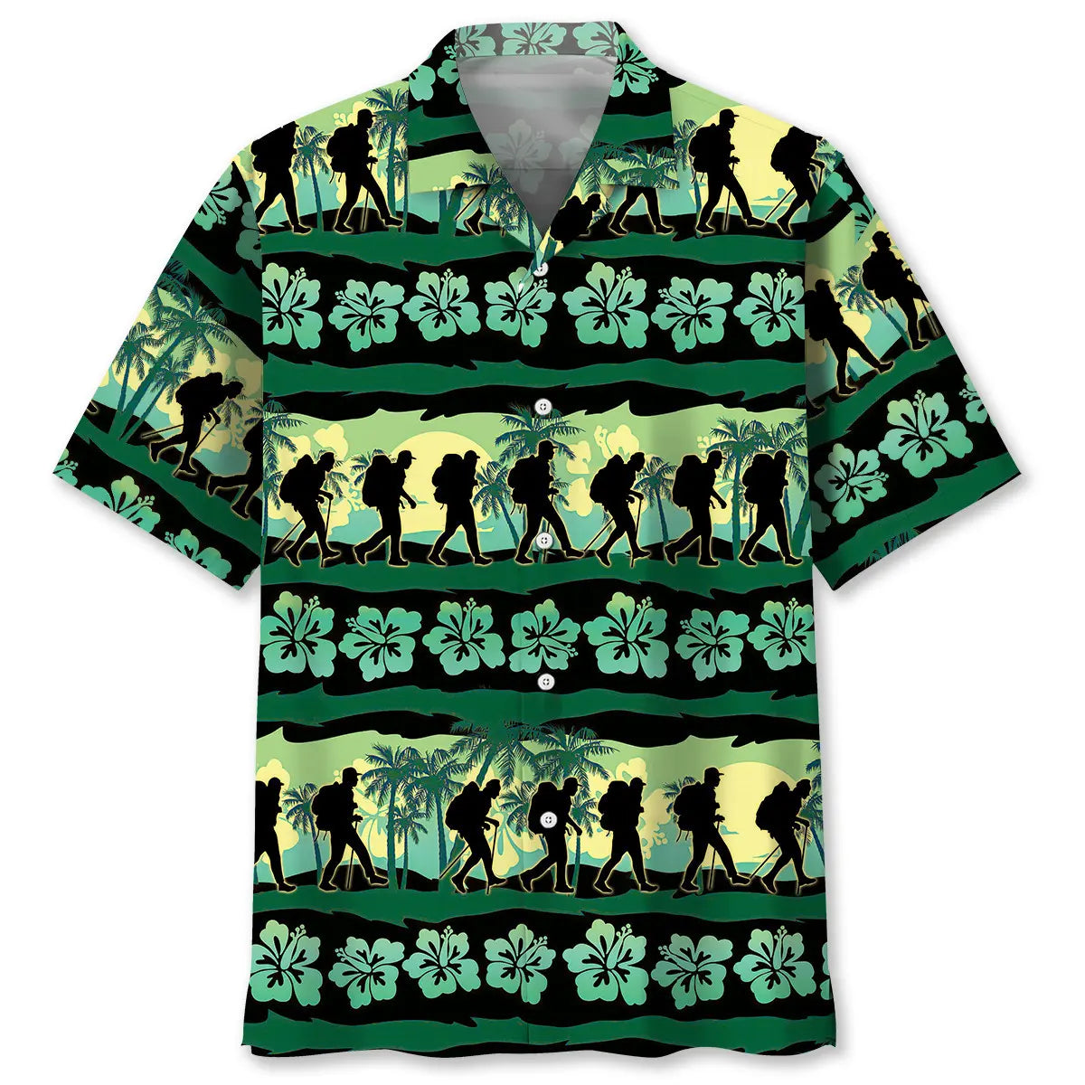 Hawaiian Shirt / Adults / S Hiking Nature Tropical Hawaiian Shirt