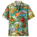 Hawaiian Shirt / Adults / S Hiking Vintage Hawaiian Shirt
