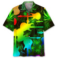 Hawaiian Shirt / Adults / S Hippie Guitar Abstract Hawaiian Shirt