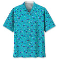 Hawaiian Shirt / Adults / S Hockey Blue Beach Hawaiian Shirt