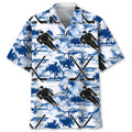 Hawaiian Shirt / Adults / S Hockey Blue Nature Hawaiian Shirt