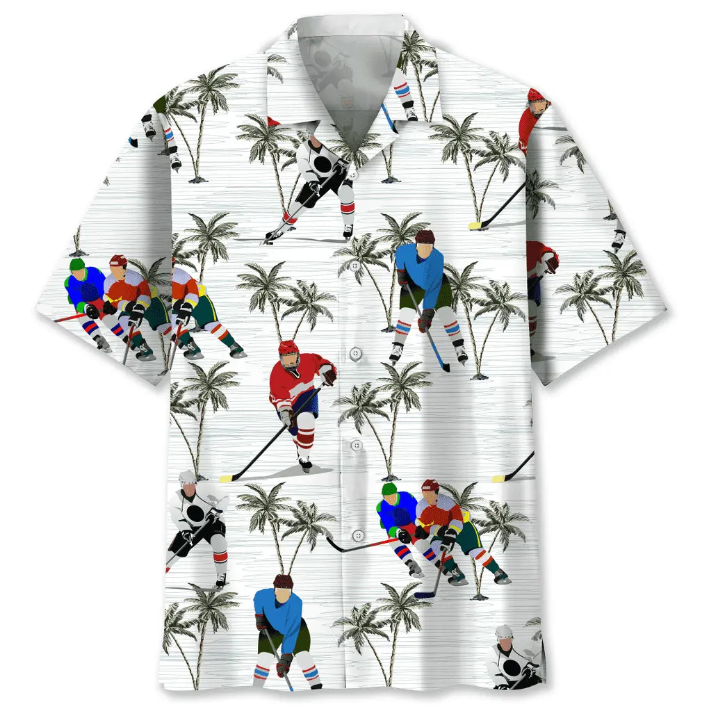 Hawaiian Shirt / Adults / S Hockey Coconut Hawaiian Shirt
