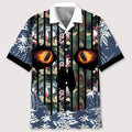 Hawaiian Shirt / Adults / S Hockey Flower Skull Hawaiian Shirt