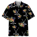 Hawaiian Shirt / Adults / S Hockey Hawaiian Nature Hawaiian Shirt