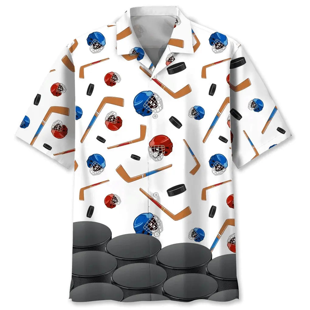 Hawaiian Shirt / Adults / S Hockey Lovers Hawaiian Shirt