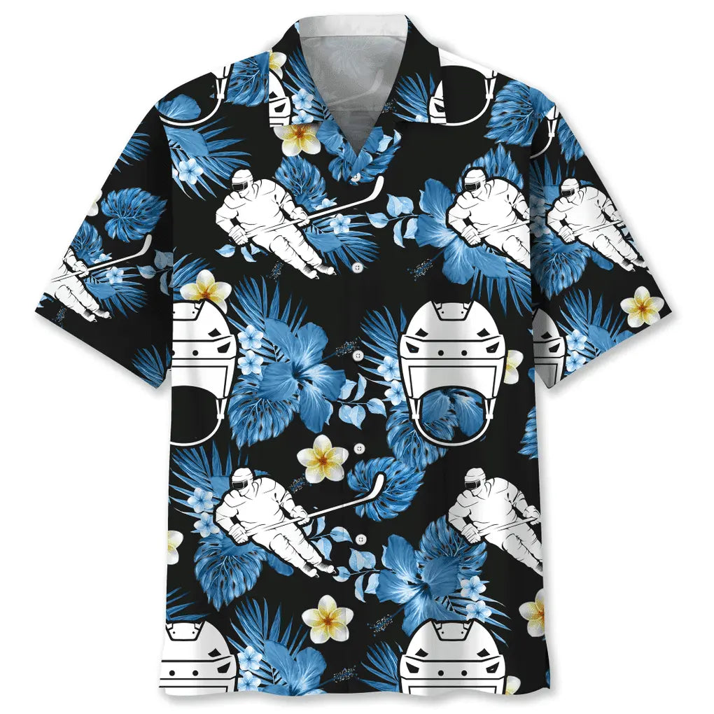 Hawaiian Shirt / Adults / S Hockey Nature Hawaiian Shirt