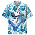 Hawaiian Shirt / Adults / S Hockey White Hawaiian Shirt