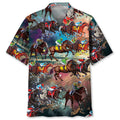 Hawaiian Shirt / Adults / S Horse Racing Color Hawaiian Shirt