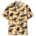 Hawaiian Shirt / Adults / S Horse Racing Desert Hawaiian Shirt