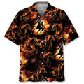 Hawaiian Shirt / Adults / S Horse Racing Fire Hawaiian Shirt