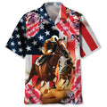 Hawaiian Shirt / Adults / S Horse Racing Rose Hawaiian Shirt
