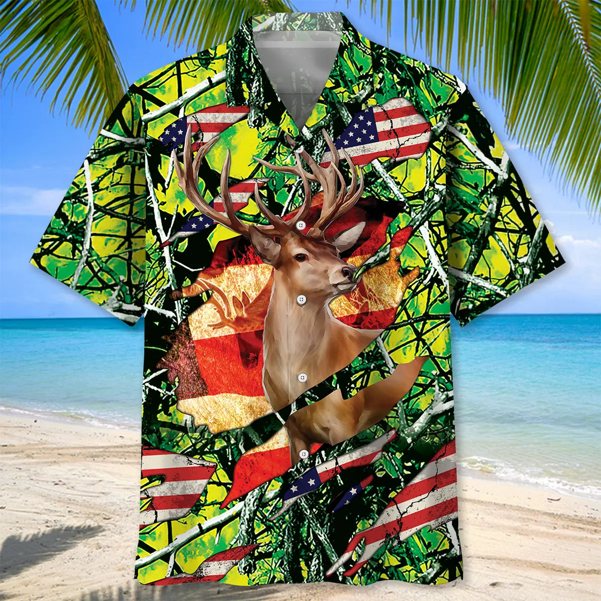 Hunting Usa Hawaiian Shirt