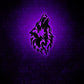 Wolf Neon Cool Style - Led Light Metal - Owls Matrix LTD