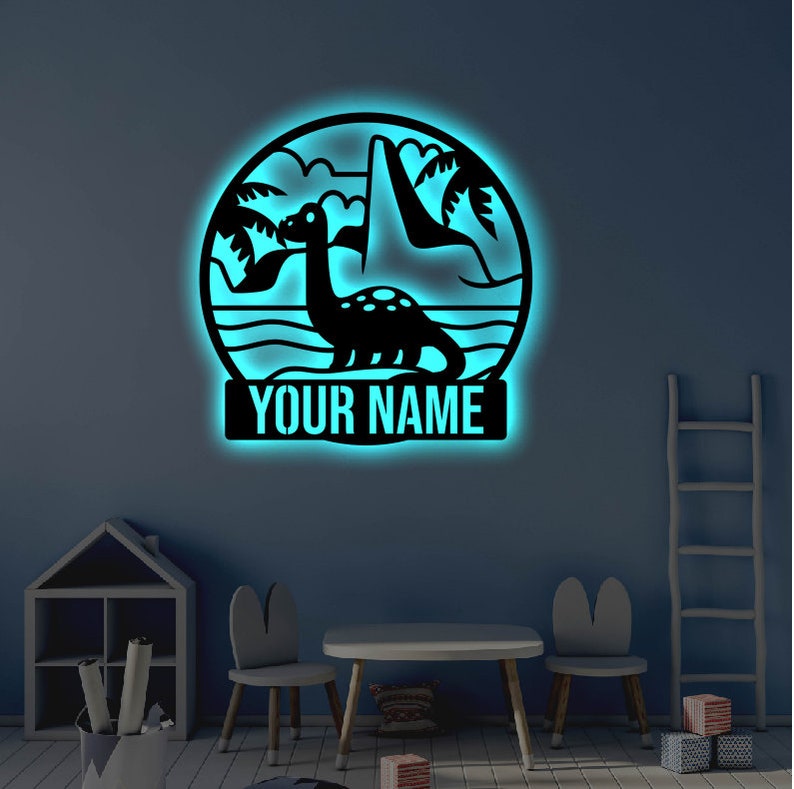 Dinosaur You Are One Personalized - Led Light Metal - Owls Matrix LTD