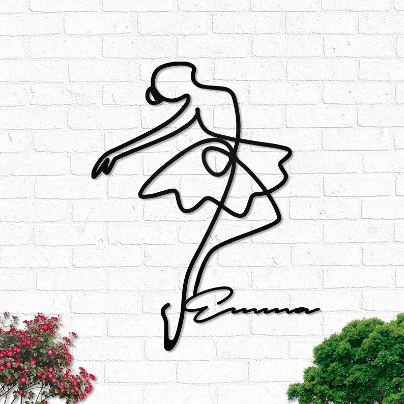 Ballet Dancer Personalized - Led Light Metal - Owls Matrix LTD