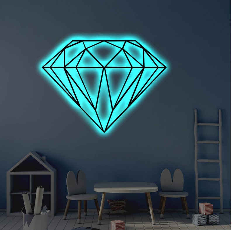 Diamond So Beautiful - Led Light Metal - Owls Matrix LTD
