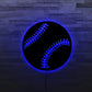 Baseball Ball Neon Sign Style - Led Light Metal - Owls Matrix LTD