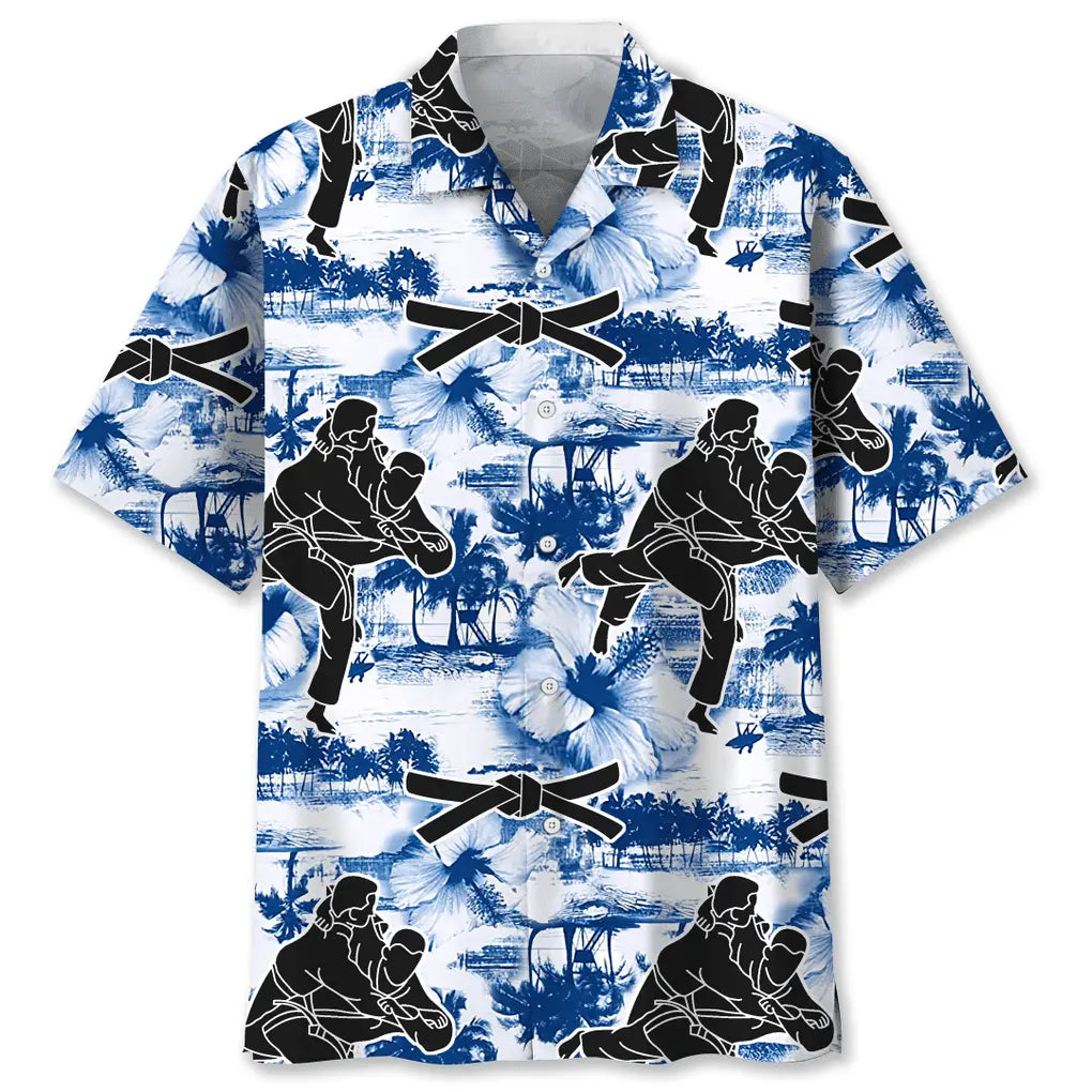 Hawaiian Shirt / Adults / S Judo Blue Nature Hawaiian Shirt