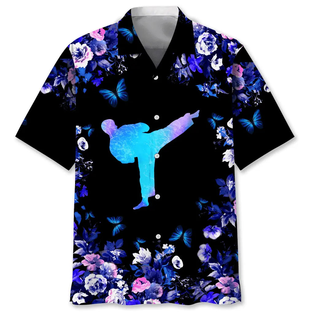 Hawaiian Shirt / Adults / S Karate Hawaiian Nature Hawaiian Shirt