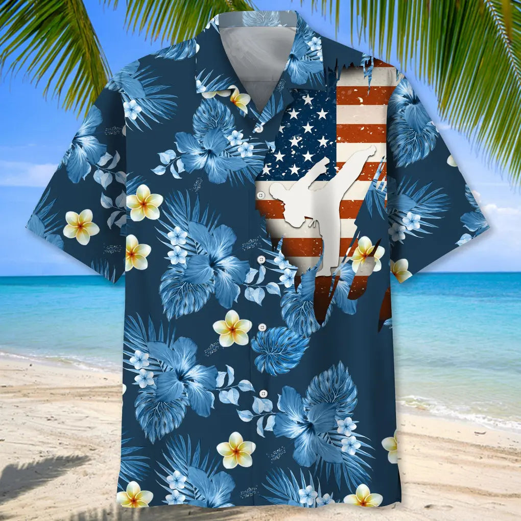 Karate Usa Tropical Hawaiian Shirt