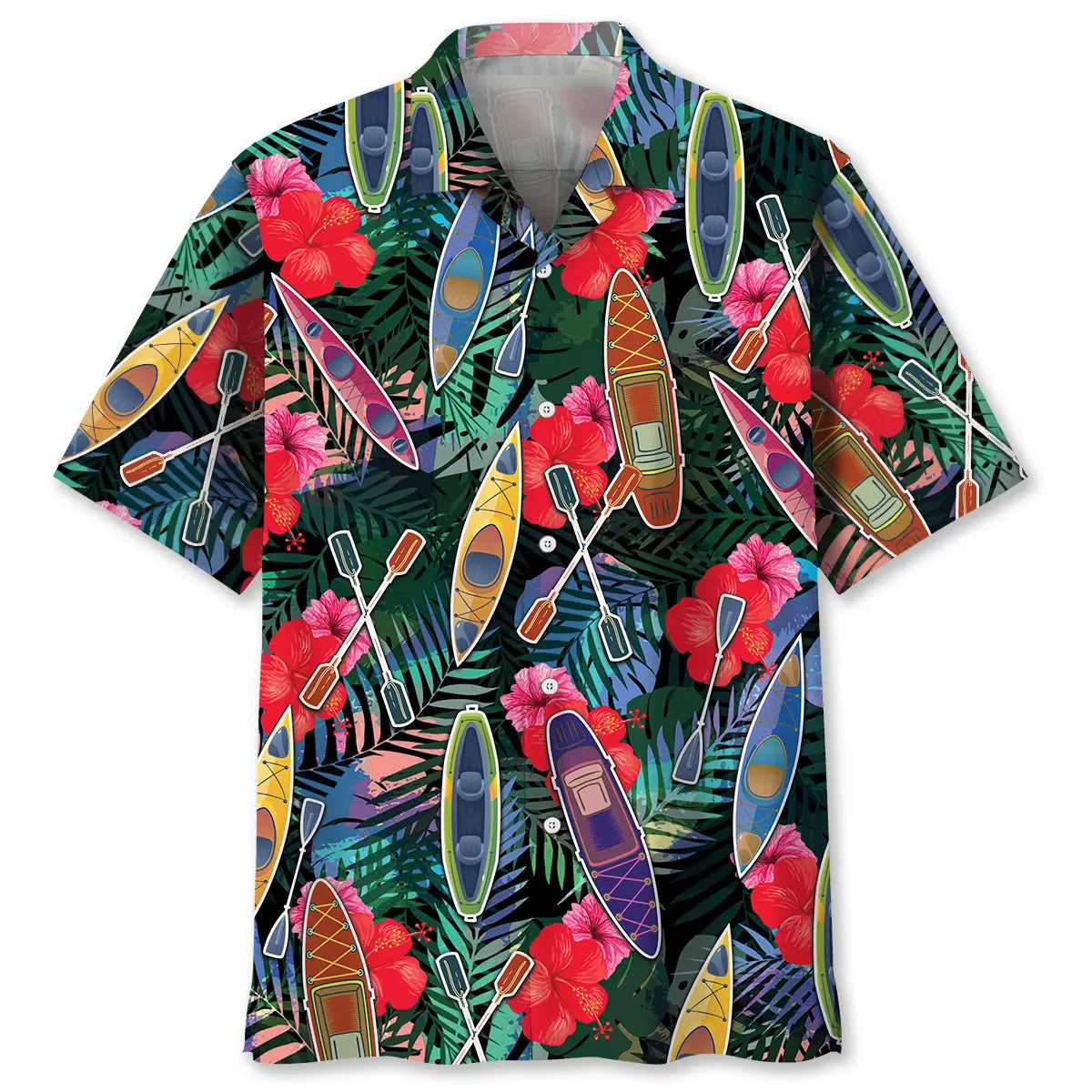 Hawaiian Shirt / Adults / S Kayaking Tropical Hawaiian Shirt