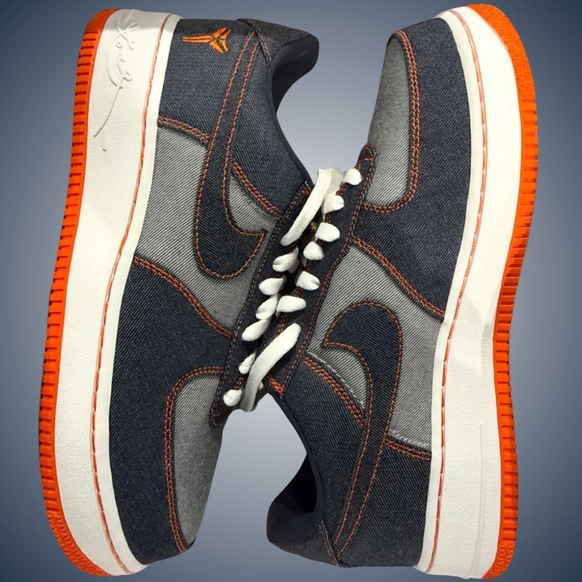 Nike Air Force 1 Low Protro Kobe Bryant Denim Obsidian Safety Orange IM1980-400