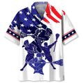 Hawaiian Shirt / Adults / S Lacrosse Blue Hawaiian Shirt