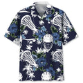 Hawaiian Shirt / Adults / S Lacrosse Blue Nature Hawaiian Shirt
